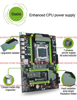 Kompiuterinės įrangos tiekimo HUANANZHI X79 motininė plokštė su M. 2 lizdas CPU Intel Xeon 