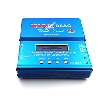 IMAX B6AC 80W Baterijos Likutis Įkroviklis Išleidiklis Už Lipo Li-ion NiMh NiCd PB Baterijos Built-in AC Adapteris ES MUMS AU UK Kištukas