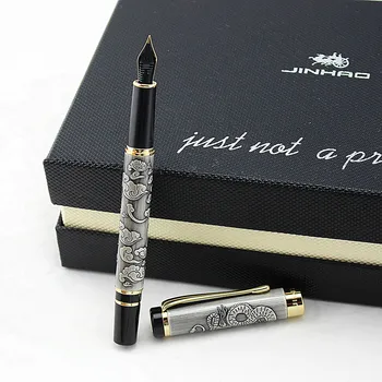 Aukštos Kokybės, Prabangos JINHAO 5000 Dragon Pen Derliaus Rašalo Rašikliai Rašymo F 0,5 MM Plunksnų, Biuro Reikmenys dolma kalem