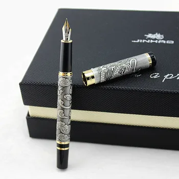 Aukštos Kokybės, Prabangos JINHAO 5000 Dragon Pen Derliaus Rašalo Rašikliai Rašymo F 0,5 MM Plunksnų, Biuro Reikmenys dolma kalem