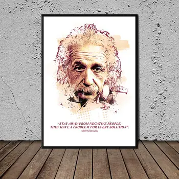 Šiuolaikinio Meno Plakatas Albertas Einšteinas Teorinės Fizikos Tapybos Atspausdinta ant Drobės Namų Dekoro Sienos Menas Nuotraukas Kambarį