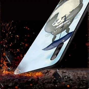 Totoro Grūdintas Stiklas Atveju Xiaomi Redmi Pastaba 8 9 7 6 Pro 8T K20 K30 Mi Pastaba 10 9 9T 10 8 Pro SE A3 A2 Lite 6X F1 Padengti Coque
