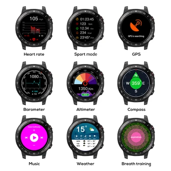 ŠIAURĖS KRAŠTO Smartwatch Vyrai Veikia Sporto Amazfit Smart Žiūrėti Vandeniui Reloj Širdies ritmas, GPS Kompasas Aukštis Laikrodis 