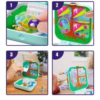 Originalus Paslėptas Pasaulis Mažas Polly Pocket Žaislai Veiksmų Skaičius, Lėlės Reborn Žaislai, Vaikams, Žaislai, Kūdikių Mergaitės Vaikams