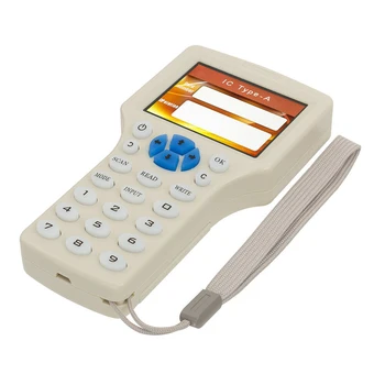 NFC Smart 10 Dažnio RDA Kopijuoklis Rašytojas Skaitytojai, popierinės kopijavimo aparatų matricos 125KHz 13.56 MHz USB Raktas Programuotojas fob Kortelių Skaitytuvas UID Dekoderis Naujas