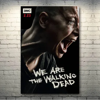 The Walking Dead TV Sezono 10-1 Rick Negan Meno Šilko, Drobės Plakato spauda 13x20 24x36 Colių Kambarį Sienų Apdailai-001