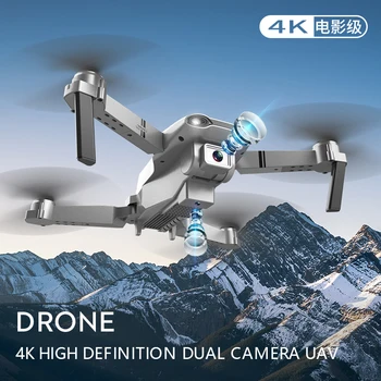 Mini RC Drone 4K HD Dual Camera Profesinės Dron FPV WIFI Quadcopter Nuotolinio Valdymo Sraigtasparnis, Sulankstomas Drone Žaislai Vaikams
