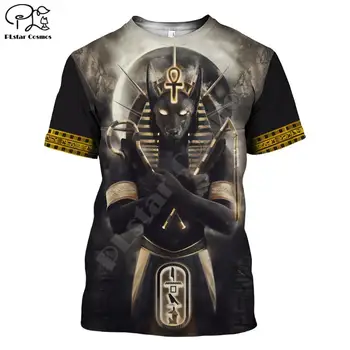 PLstar CosmosHorus Senovės Horo Egipto Dievo Akių, Egipto Faraonas Anubis veido 3dPrint T-shirt Vyrai/Moterys Unisex Streetwear S-2