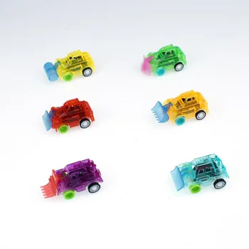 20Pcs/daug Nauji plastikiniai vaikų spalvinga skaidrūs traukti atgal mažas inžinerijos automobilio modelį žaislas mažiems dovana žaislai