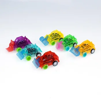 20Pcs/daug Nauji plastikiniai vaikų spalvinga skaidrūs traukti atgal mažas inžinerijos automobilio modelį žaislas mažiems dovana žaislai