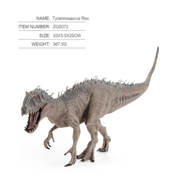 2020 Naujas 34x8x15cm Juros periodo Indominus Rex Veiksmų Skaičiai Burna Savage Tyrannosaurus Dinossauro Pasaulio Gyvūnai Modelis Vaikas Žaislas