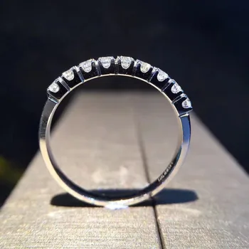 Išskirtinį Blizga Cirkonis Žiedas 925 Sterlingas Sidabro Dalyvavimas Vestuvių Žiedas Nuotakos Šalis Moissanite Papuošalai, Moteriški Žiedai