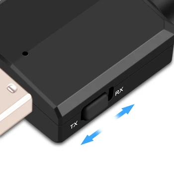 USB 3 in 1 Bluetooth5.0 Siųstuvas, Imtuvo Garso plokštė Belaidžio Garso Adapteris Dongle TV KOMPIUTERIO, Ausinės, Namų garso sistemos Automobilio HIFI