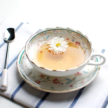 Mados kaulų kinija kavos puodelio nustatyti camelias arbatos rinkinys kokybės keramikos d'Angleterre rankų darbo taurės puodelis nustatyti caneca kavos puodelis