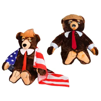 65cm Donald Trump Lokys Pliušiniai Žaislai Naujas Cool JAV Prezidentas Bear Kolekcija Lėlės Vaikams Berniukas Dovanų Lašas Laivybos
