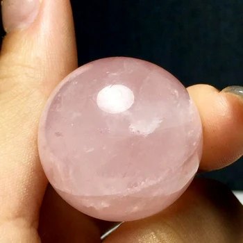 2019 su medienos stovi apie 25mm ledo rūšių natūralus rožinis crystal rose kvarco srityje Krištolo rutulį gydymo Nemokamas Pristatymas