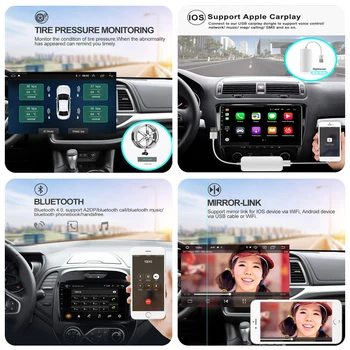 EKIY IPS Android 9.0 Nr. 2 DIN Automobilio Radijo 1G+16G HU DVD BMW X3 E83 2004-2012 Stereo Multimedia Vaizdo, GPS Navigaciją Autoradio