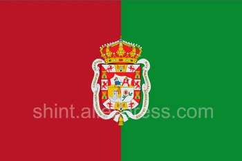 Ispanija Bandera de Granada Vėliavos 3ft x 5ft Poliesteris Reklama Plaukioja 150* 90 cm Custom lauko