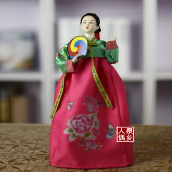 Korėjos Lėlės korėjiečių Meno ir Amatų Ornamentu korėjos Šilko Lėlės korėjos Suknelė Puošmena Dovana Lėlės Modelis