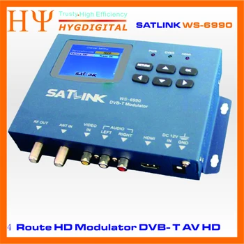 Originalus Satlink WS-6990 Sausumos Finder 1 Maršruto DVB-T Moduliatorius/ AV/ HD WS6990 Skaitmeninis Matuoklis