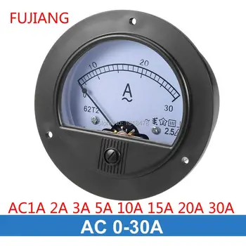 AC 0-30A 5A 10A 15A 20A Analoginis Pultas Ammeter Gabaritas Amperas Srovės Matuoklis 62T2 2.5% Paklaida