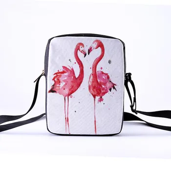 CROWDALE Moterų Messenger Maišeliai flamingo spausdinimo Pečių Maišą Rankinės flamingas foto juokinga pack Crossbody Maišelį meilės maišas
