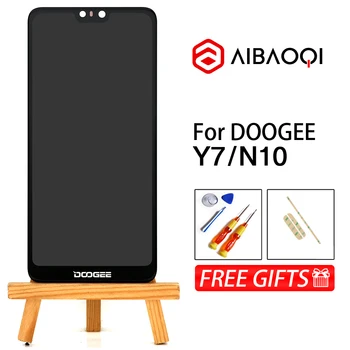 AiBaoQi Naujas Originalus 5.84 colių Jutiklinis Ekranas+1080x2280 LCD Ekranas Asamblėjos Pakeisti Doogee Y7/N10 Telefono