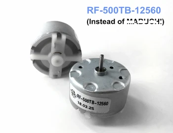 2VNT Viryklė Dmotor mažai triukšmo RF-500TB-12560 3v 6 V 12V 32mm varikliu (Vietoj originalus)