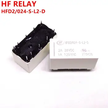 10VNT HF relay HFD2/012-S-L2 -D (555) HFD2/024-S-L2 -D (555) naujas ir originalus
