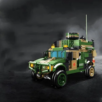 Karinės serijos WW2 armijos radaro spektras aptikimo transporto priemonės kareivis SWAT 