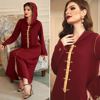 Abaja Dubajus Turkija Kaftan Hijab Musulmonų Suknelė Islamas Drabužių Diamond Maxi Abayas Moterų Apdaras Musulman De Režimas Djellaba Femme