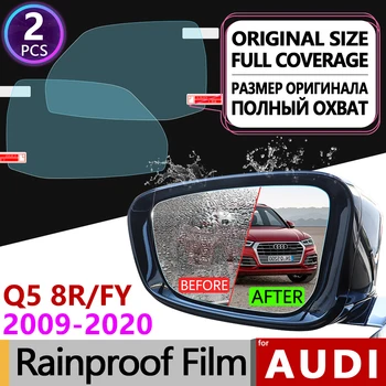 2vnt Audi Q5 8R FY 2009 - 2020 m. Visiškai Padengti Anti Rūko Kino galinio vaizdo Veidrodis Rainproof Aišku, Anti-Rūko Filmų, Automobilių Reikmenys Sline