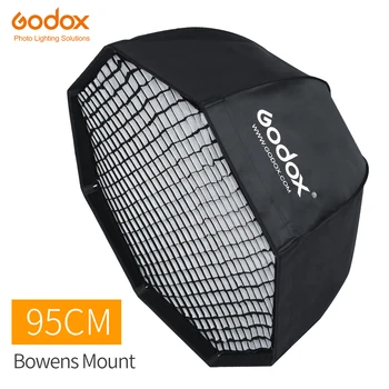 Godox 95cm 37.5 Nešiojamų Aštuoniakampis Skėtis Softbox su Korio Tinklo Bowens Mount Studija 
