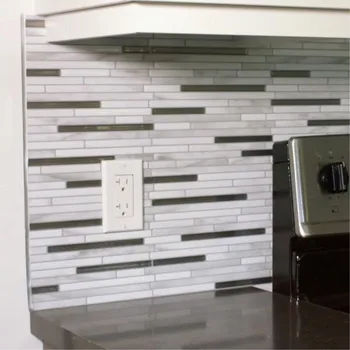 Lipni Mozaikos Plytelių Backsplash Siena Lipdukas Vinilo Vonios kambarys, Virtuvė, Namų Dekoro 