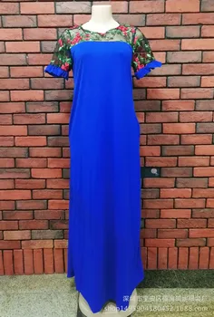 2019 m. vasarą naujų elegent afrikos moterų ilga suknelė