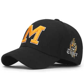 Aukštos kokybės hip-hop beisbolo kepuraitę M siuvinėjimo Reguliuojamas golfo kepurės Unisex laukinių Kepurės Snapback kepurės saulės skrybėlės Kaulų Trucker Kepurės