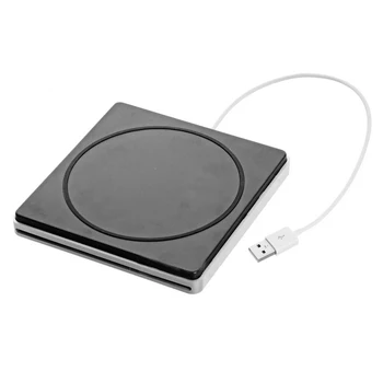 Super Slim USB Superdrive Talpyklos SATA Išorinis Lizdas, Pakrovimo DVD įrašymo įrenginio Atveju Caddy - Sidabrinė