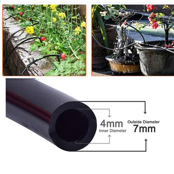 Aukštos Kokybės Sodo Žarna 5-30M 4/7mm PVC Mini Laistymo Žarna Micro Lašelinė Drėkinimo Vamzdis Augalų, Gėlių Purkštuvų Sodo Žarna Vamzdis