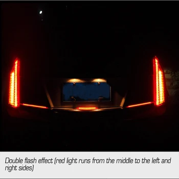 Naujų Automobilių Galinis bagažo skyriaus Apšvietimas Uodega lange Šviesa Dinaminės Streamer Stabdžių Posūkio Signalo Įspėjimas LED Juostelės Optikos 120CM 150CM