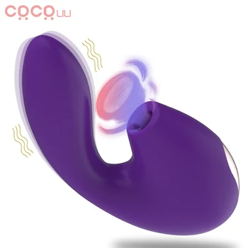 Klitorio Čiulpti Vibratorius G Spot Clit Dildo, Vibratoriai Spenelių Stimuliatorius atsparus Vandeniui 10 Siurbimo Modelius Sekso Žaislas Moterims, Poroms