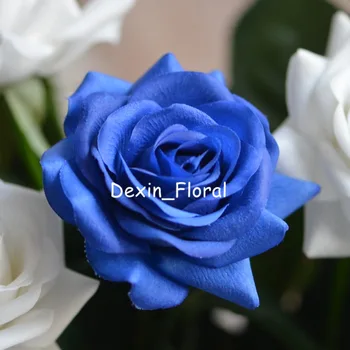 Blue rose Nekilnojamojo Touch Šilko Rožės 