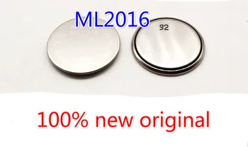 5pieces 10pieces naujas originalus ML2016 3V daugkartinio įkrovimo baterija. Mygtukas Baterijos