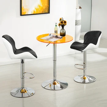 2VNT/Komplektas Aukštos Kokybės Šiuolaikinės Mados Baro Kėdės Laisvalaikio Reguliuojamas Virtuvės Kėdės Su Pakoja BarStools Funiture HWC