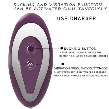 Moterų čiulpti pūlingas su 10 greičio čiulpti vibratorius sekundžių banga įdomus vibruojantis kiaušinis masturbacija prietaiso sekso produktai vibratoriai