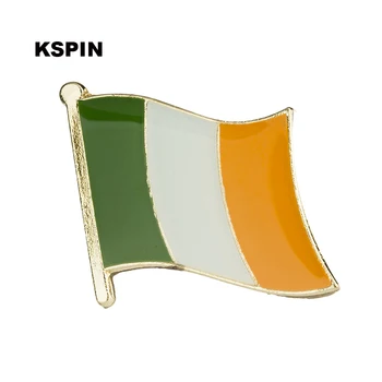 Airijos vėliava pin atlapas pin ženklelis 10vnt daug Sagė Piktogramos KS-0012