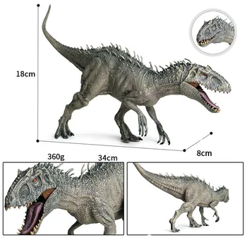 Didelis Dydis Juros periodo Indominus Rex Modeliavimas Dinozaurų Modelis Žaislas Gyvūnų Plastiko PVC Veiksmų Skaičius, Surinkimo Lėlės Žaislas vaikams