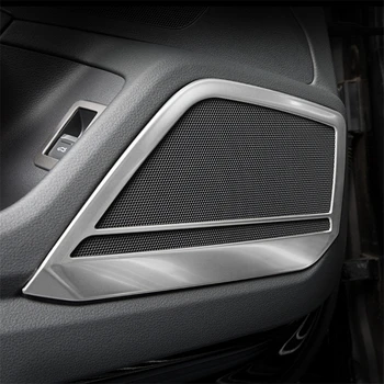 Automobilio Stilius Durų Stereo Garsiakalbis Dekoratyvinis Rėmelis Padengti Apdaila Nerūdijančio Plieno Audi A6 C8 2019 Vidinės Durys Ragų Lipdukai Lipdukai