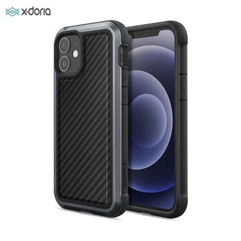 X-Doria Gynybos Lux Telefono dėklas Skirtas iPhone 12 mini Pro Max atveju,Karinės Klasės Lašas Išbandyti, Anoduoto Aliuminio