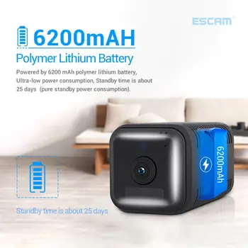 Naujas Prekės ženklas ESCAM G20 1080P Full HD Įkrovimo Baterija (akumuliatorius PIR Signalizacijos 4G Sim Kamera Su Dviejų krypčių Garsas