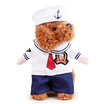 NACOCO Šuo Sailor Kostiumai karinio jūrų Laivyno Kostiumas su Skrybėlę, Helovinas, Kalėdos, Gyvūnėlių Kostiumai Šuniuką ir Katę